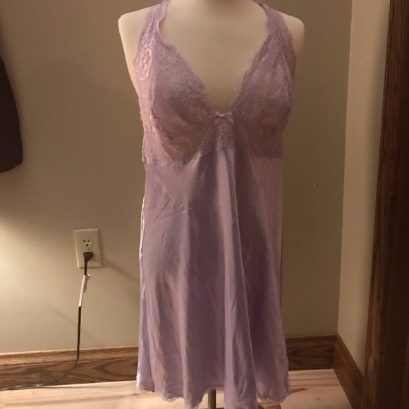 Gorgeous Lilac Silk and Lace Chemise - Picture 1 of 5